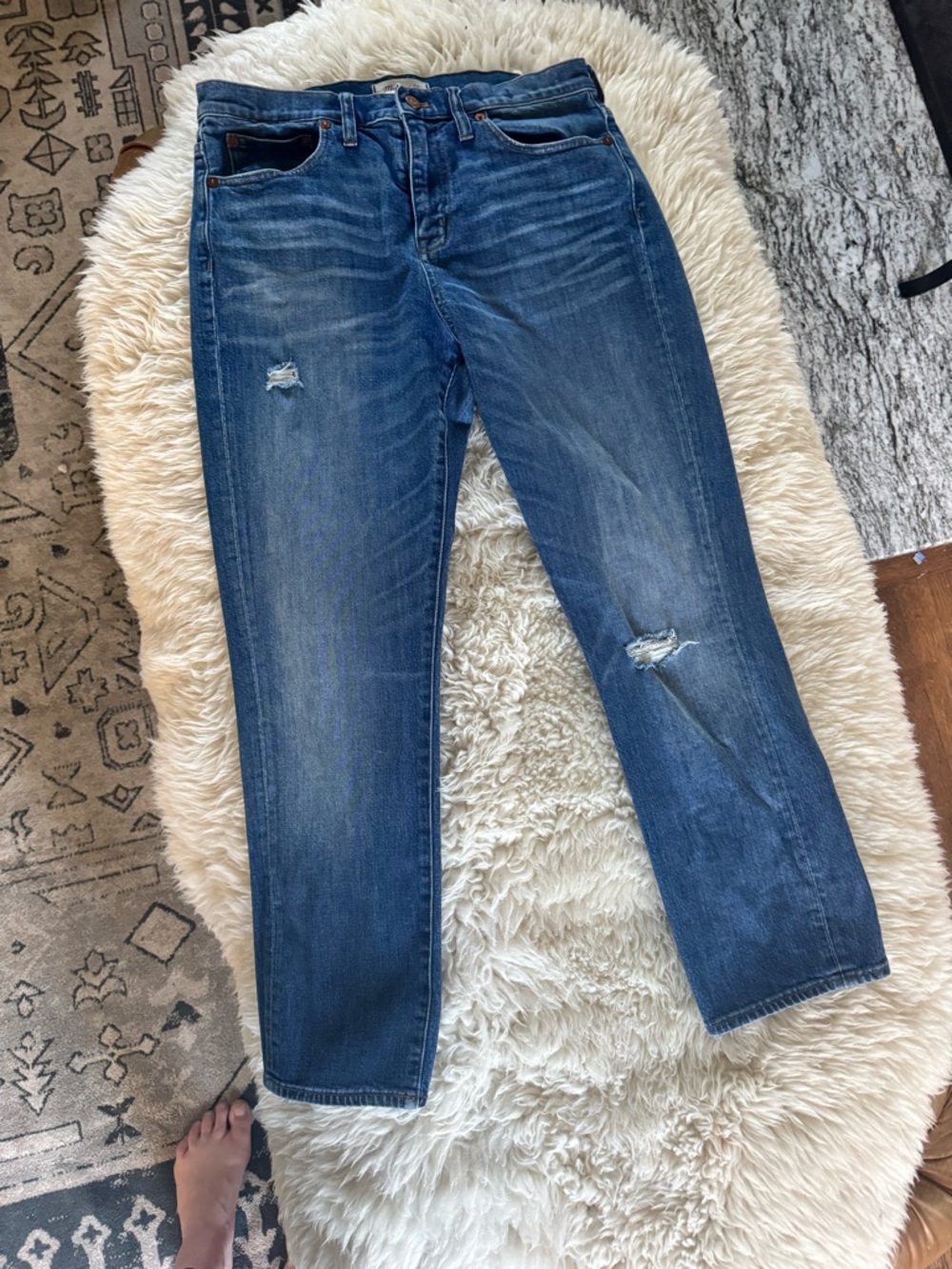 Women’s madewell straight crop jeans